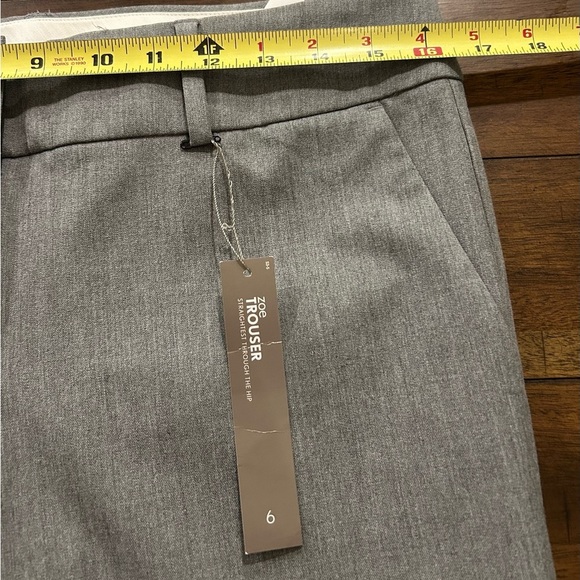 LOFT Gray Zoe straight Leg Trouser Pants Size 6 NEW WITH TAGS - Picture 5 of 13
